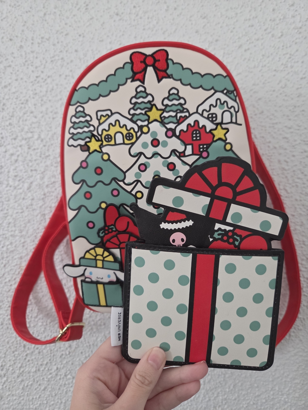 Sanrio Hello Kitty Christmas Gifts Mini Backpack & Cardholder- HerUniverse